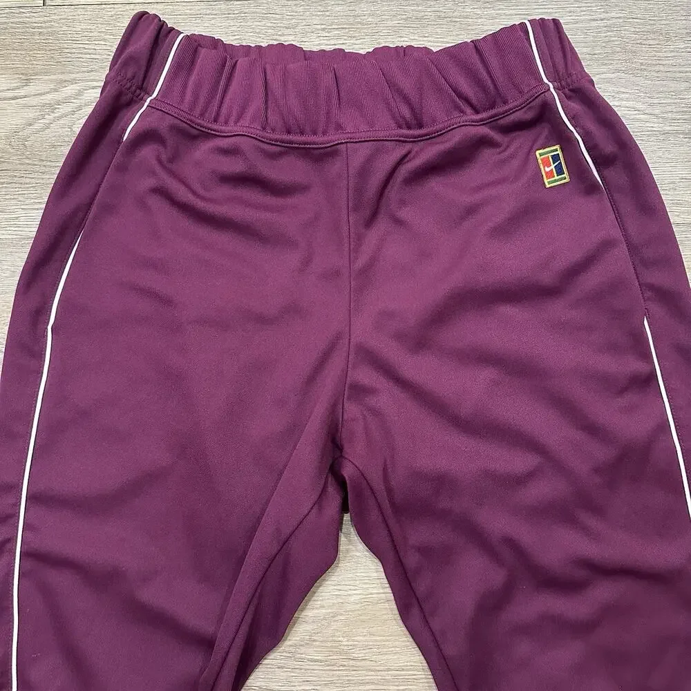 Nike Tennis Court Warm Up Pants Joggers Burgundy Women’s Small Training